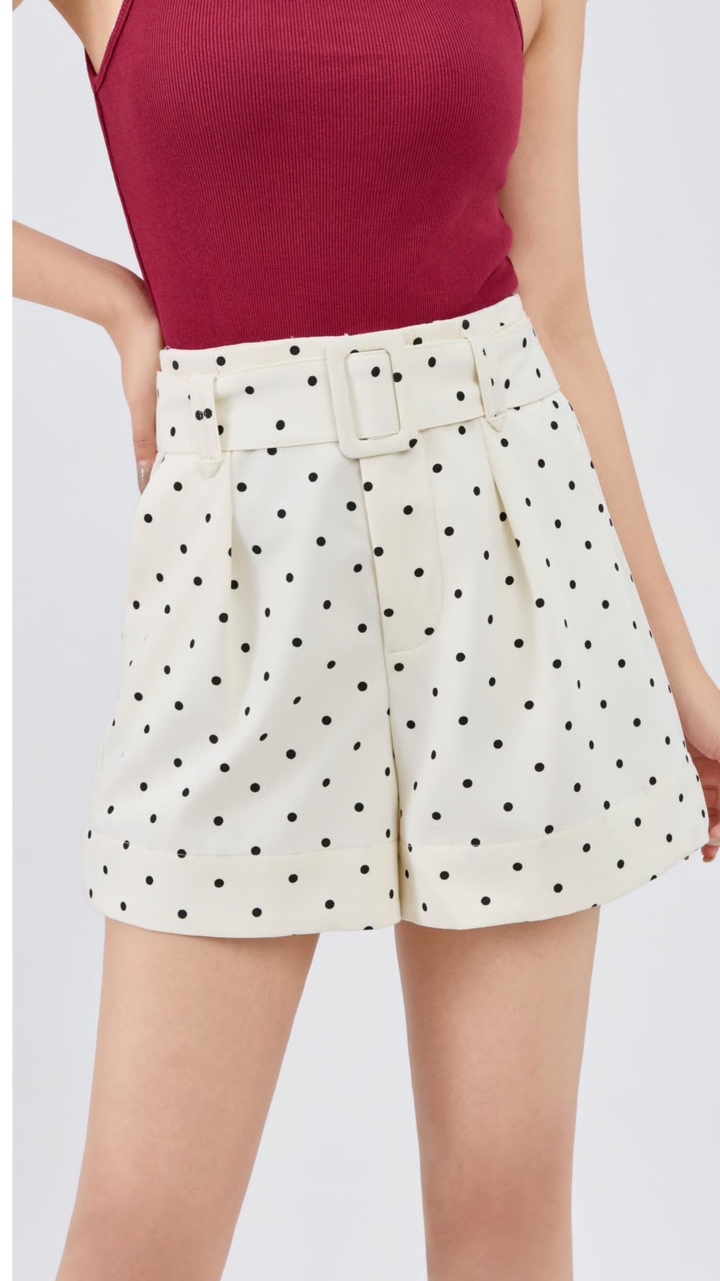Ziri High Waisted Polka Shorts