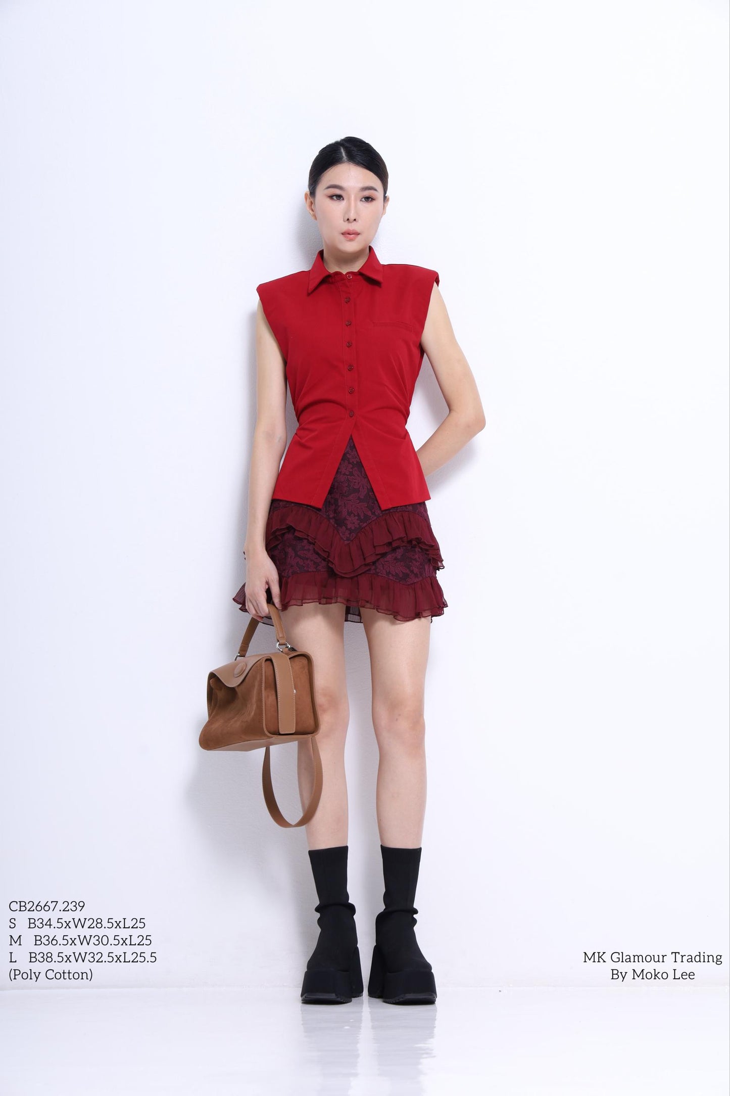 Gia Fitted Back Tie Shirt