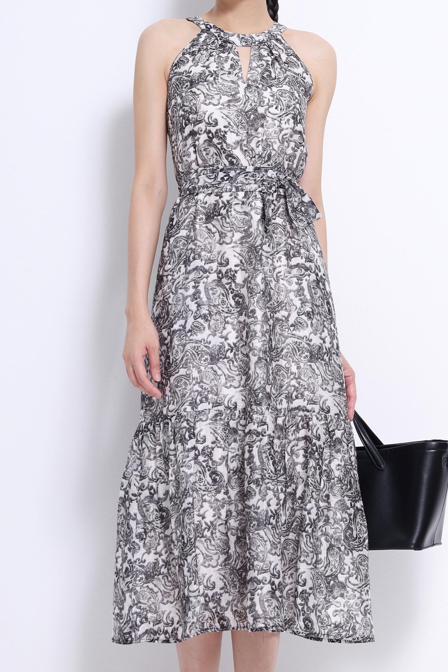 Mona Cut In Printed Dress