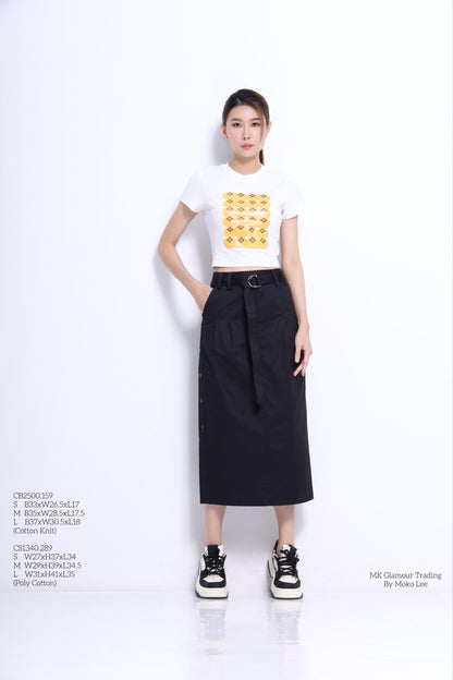 Mikan Fitted Crop Tee