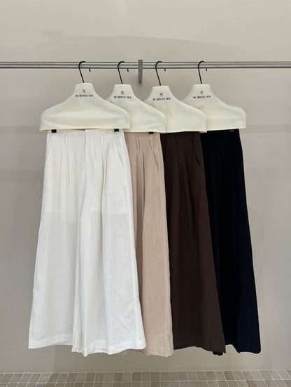 Hana Ramie Wide Legged Pants