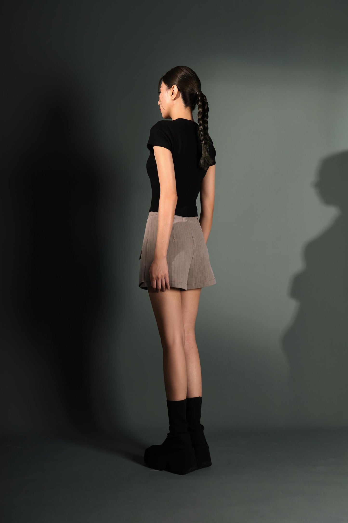Ariel Sequins Ribbed Knit Tee