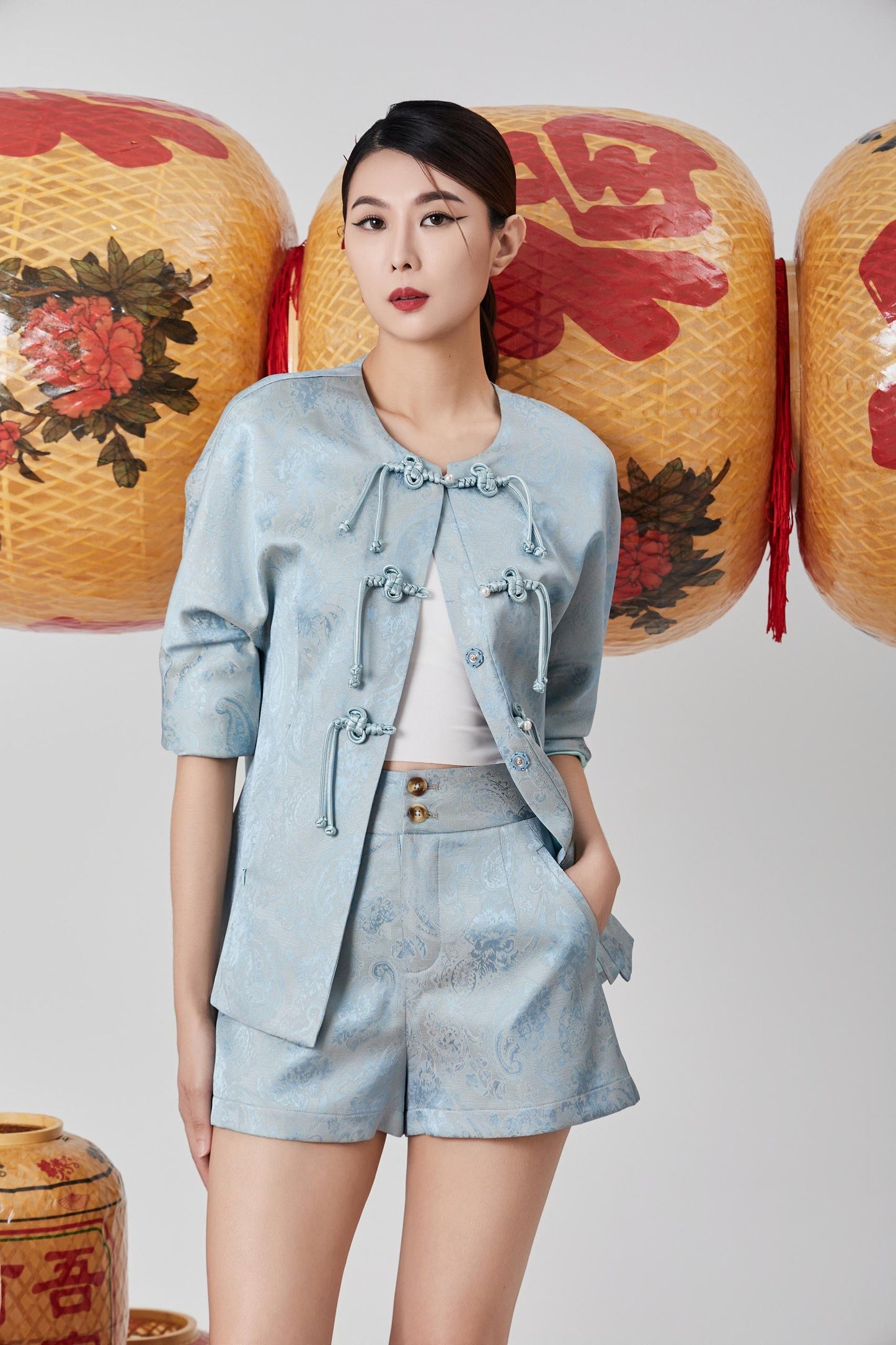 Mu Orient Tailored Shorts