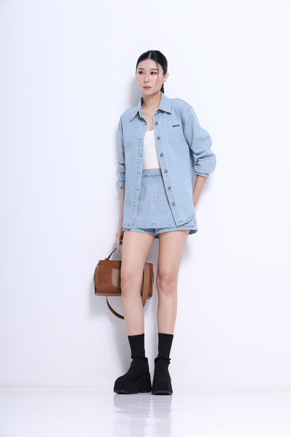 Mindy Oversized Denim Shirt