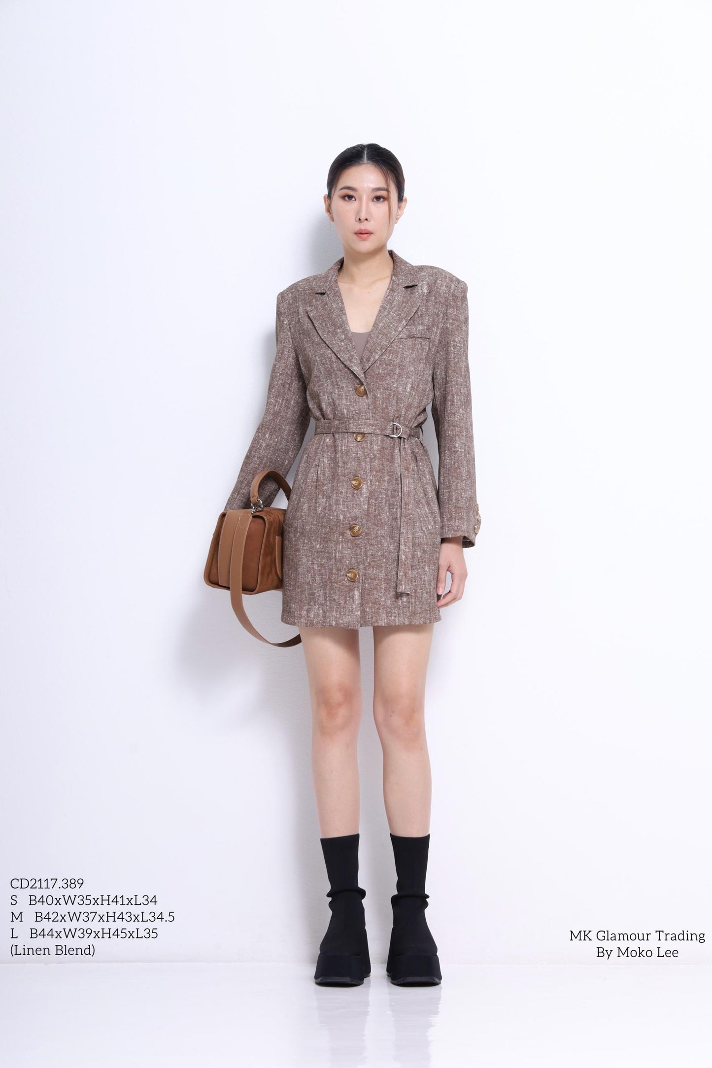 Helen Oversized Linen Jacket