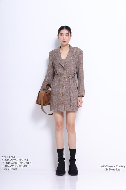 Helen Oversized Linen Jacket