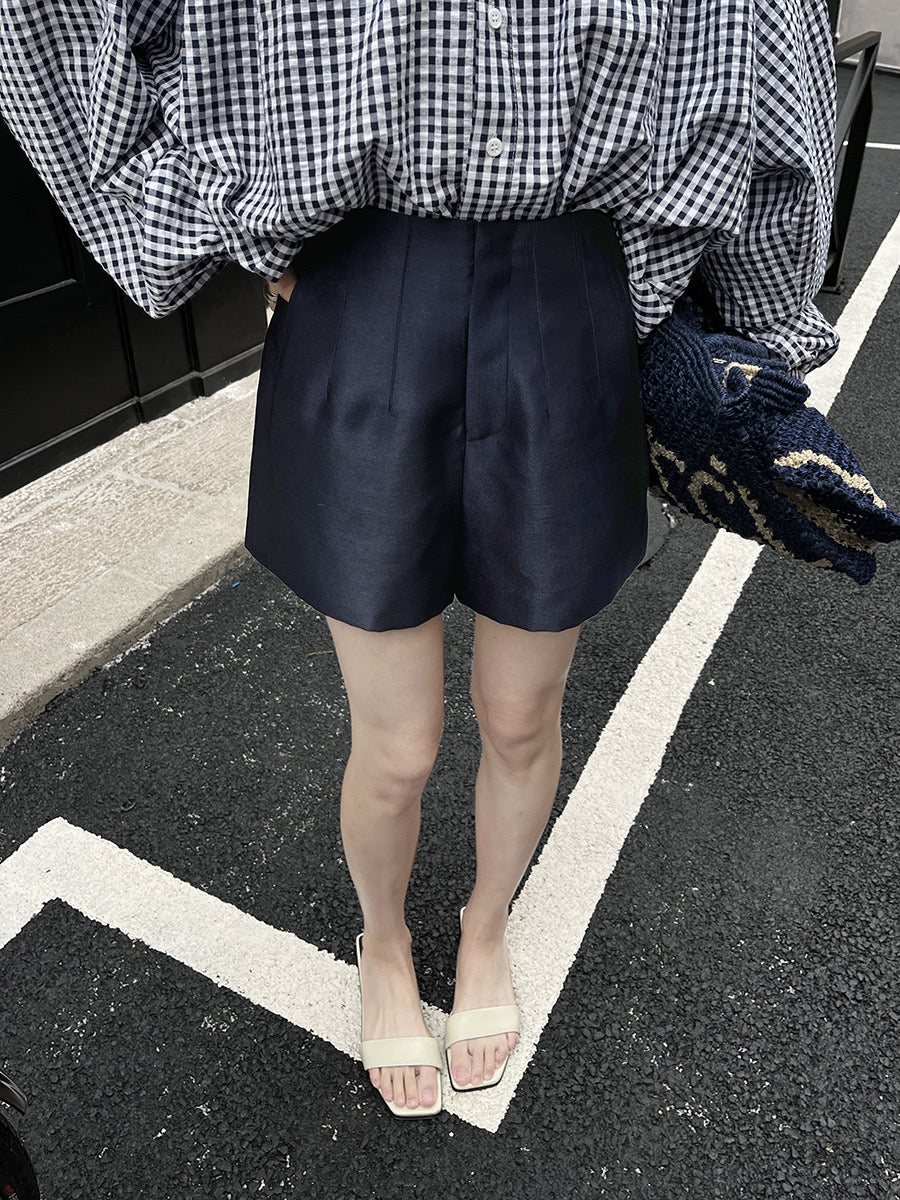 Yuko Satin Tailored Shorts