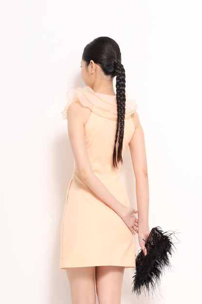 Eliza 3D Ruffle Midi Dress