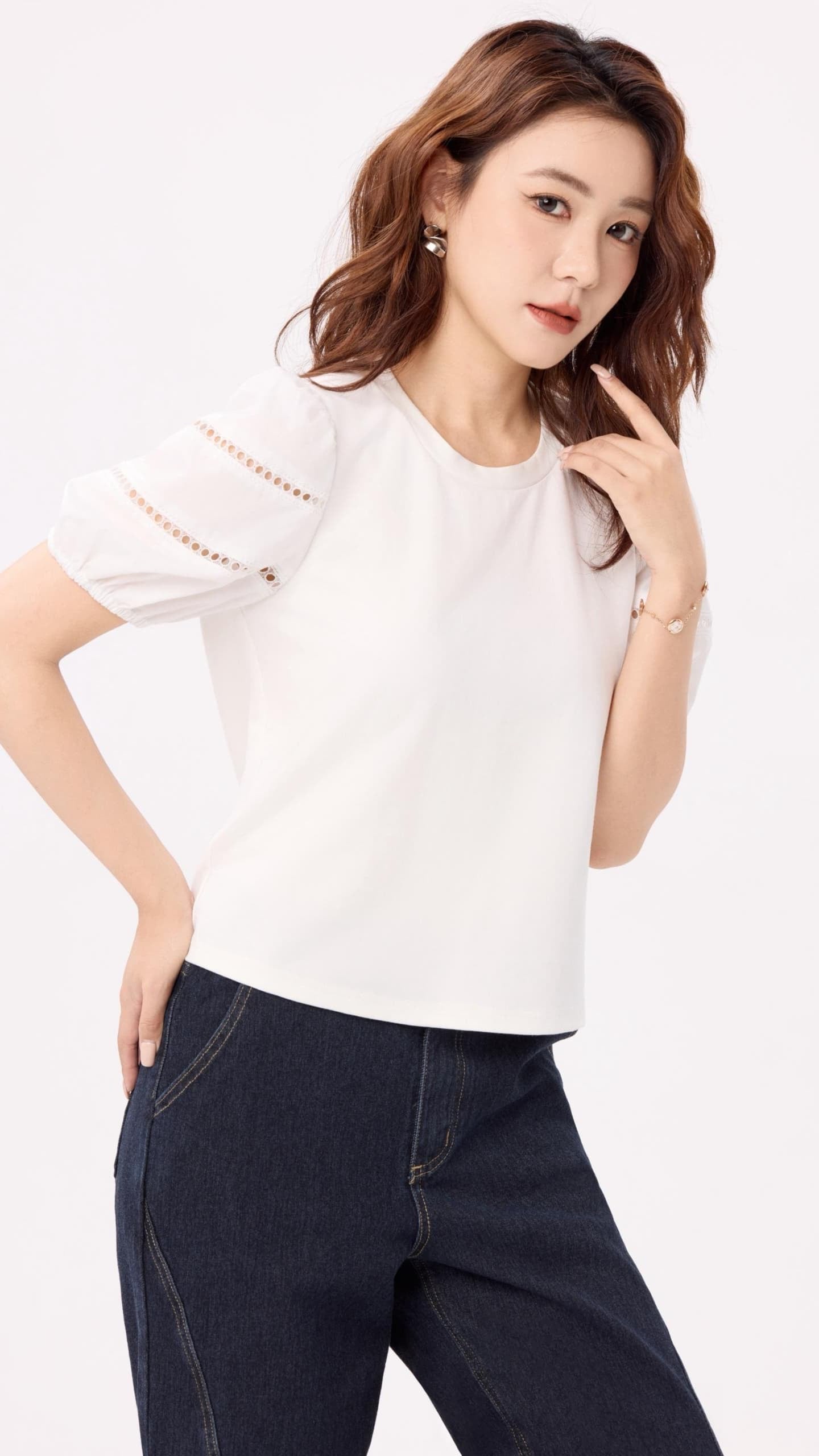 Ziri Bubble Sleeve Blouse