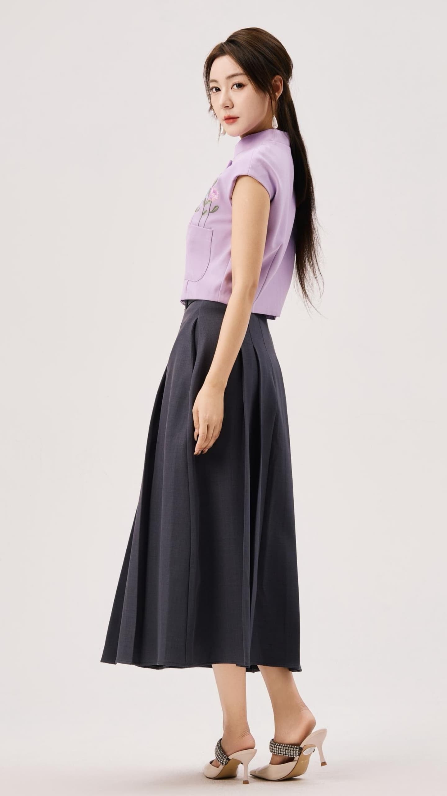 Jing Oriental Embroidered Vest Top