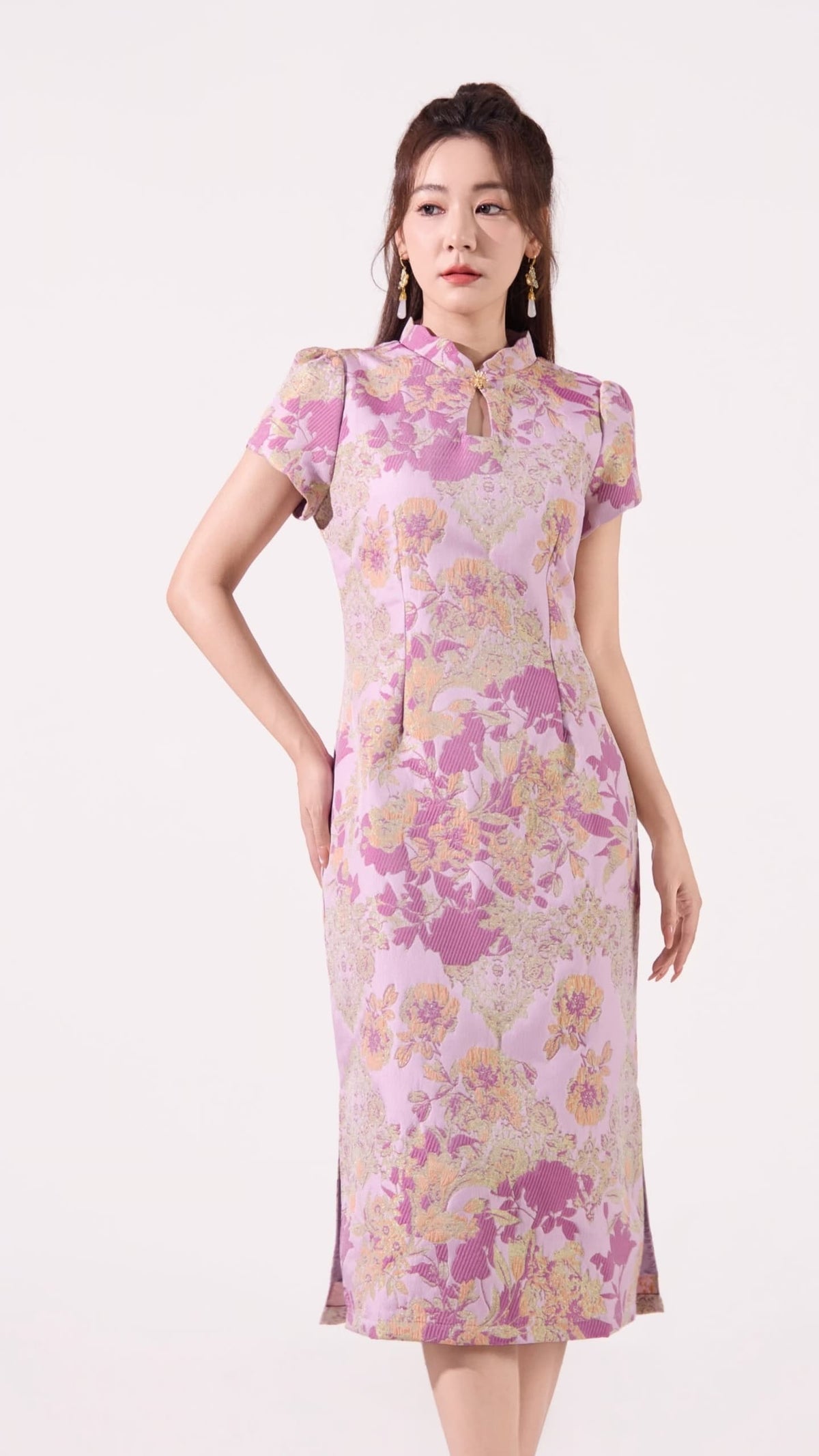 Ziri Jacquard Qipao Dress