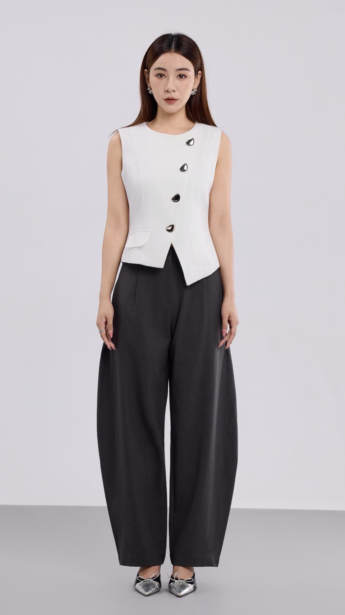 Autelia Button Down Tailored Vest
