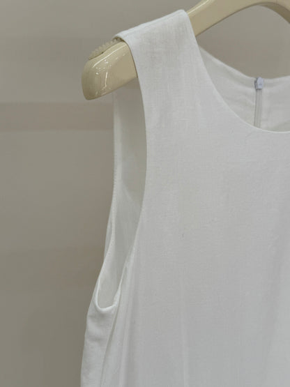 Kyla Cotton Linen Asymmetrical Dress