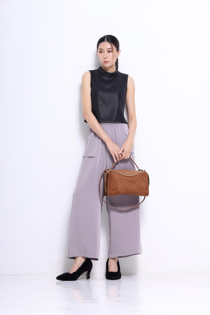Nara Elastic Satin Loose Pants