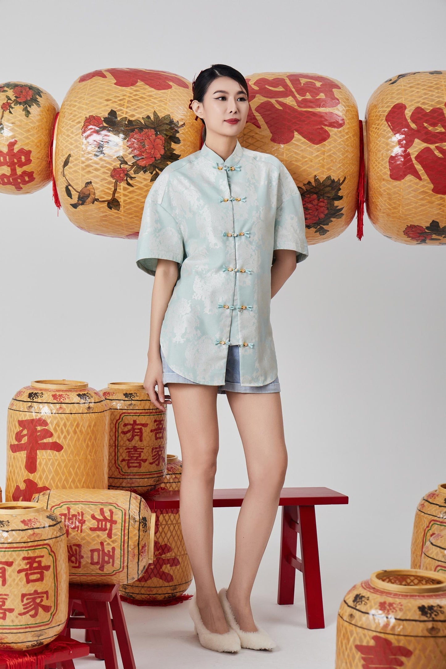 Zhao Orient Oversized Top