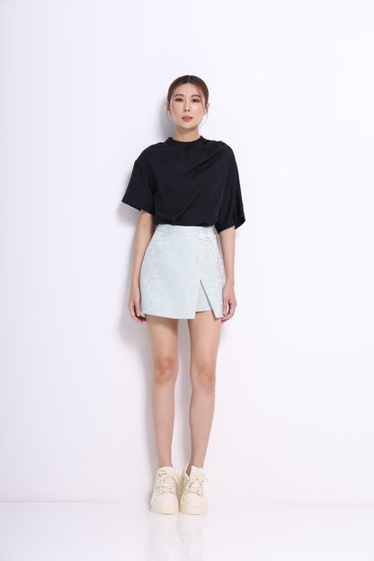 Nadya Asymmetrical Satin Top