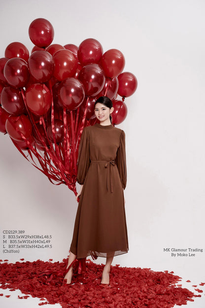 Eloise Open Back Chiffon Dress