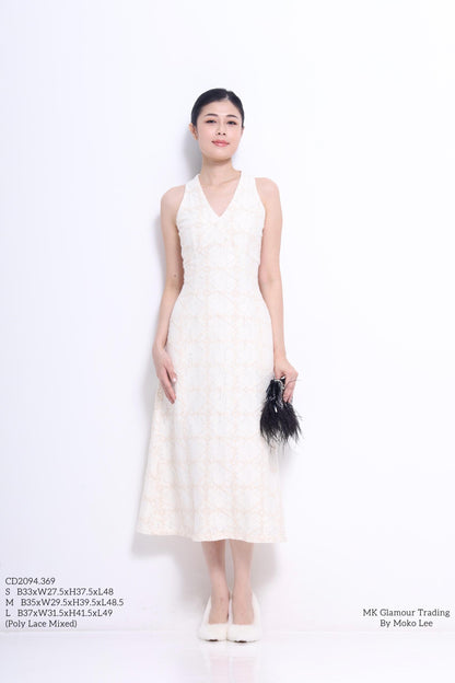 Rosalie V-neck Lace Dress
