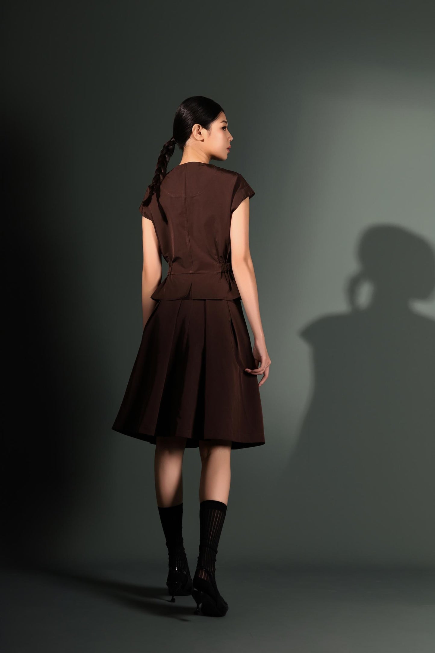 Jinna Pleated Aline Skirt