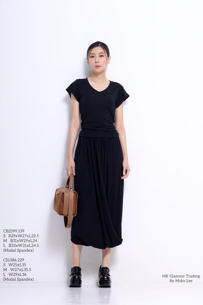 Jay Asymmetrical V-neck Tee