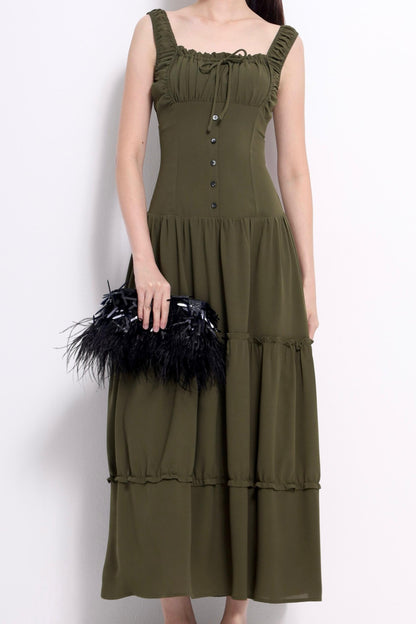 Denise Ruffled A-line Dress