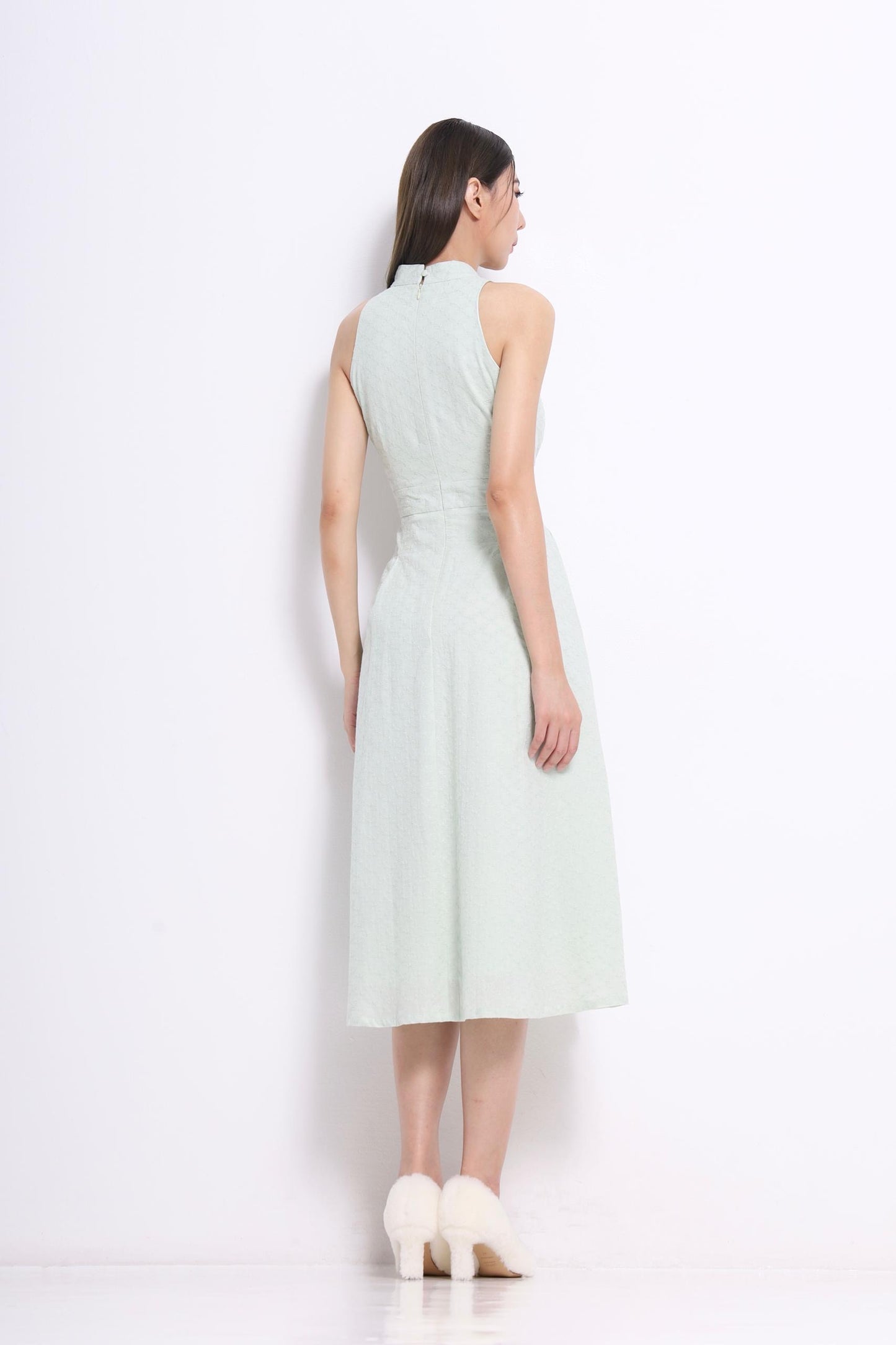 Aiko Cutout Embroidered Dress