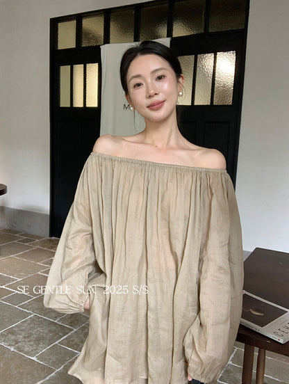 Elle Ramie Off Shoulder Setwear