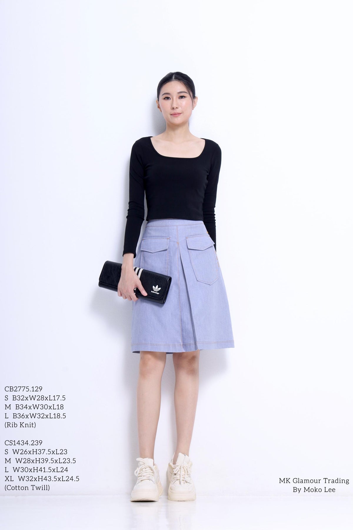 Tassy High Waisted Midi Skirt