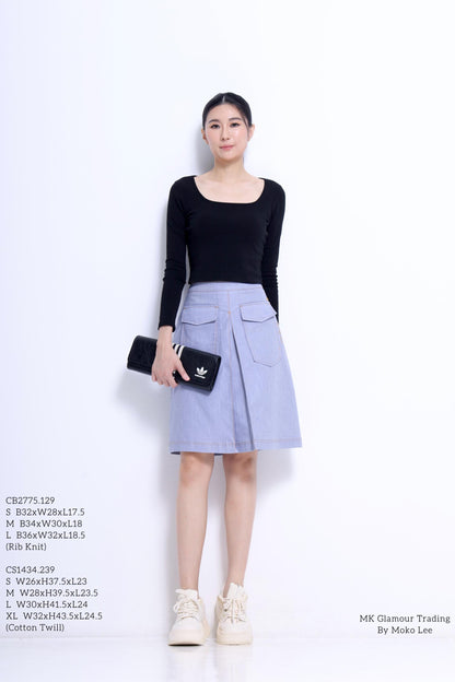 Tassy High Waisted Midi Skirt