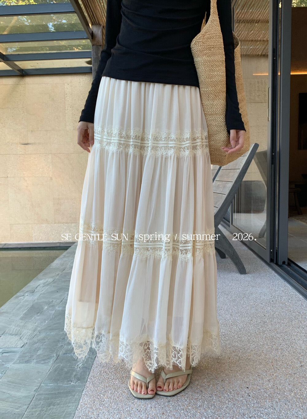 Luna Lace Layered A-line Skirt