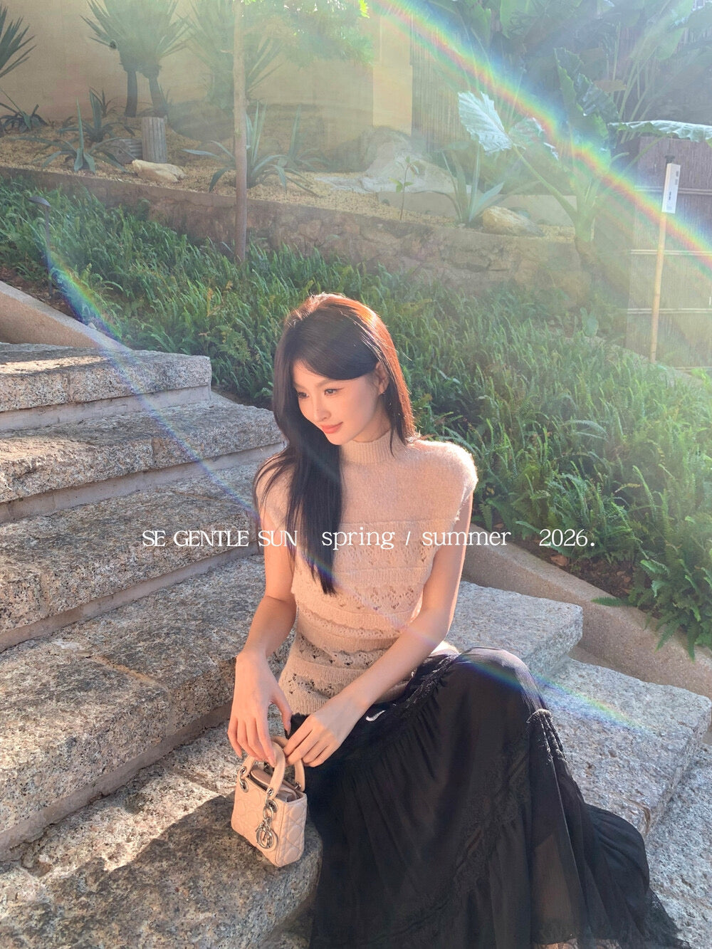 Luna Hollow Lace Knit Top