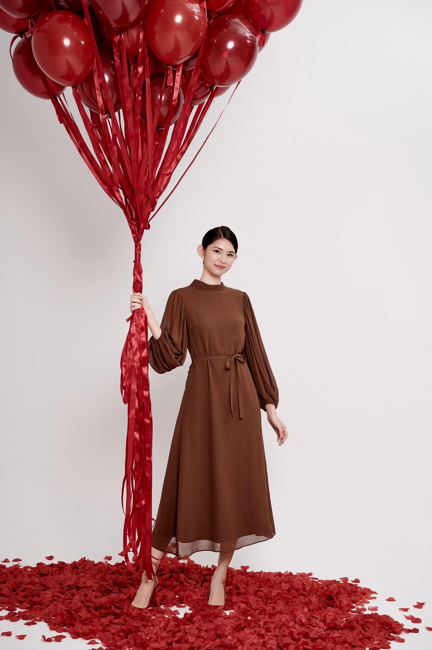 Eloise Open Back Chiffon Dress