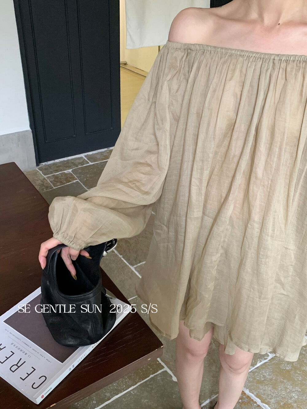 Elle Ramie Off Shoulder Setwear