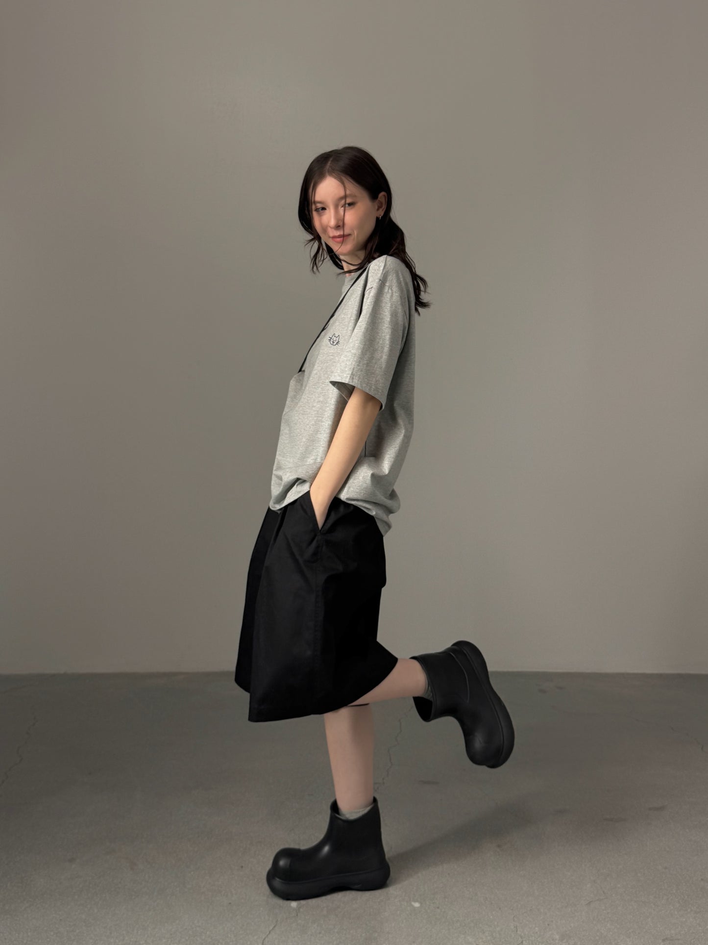 Kittie Print Oversized Tee