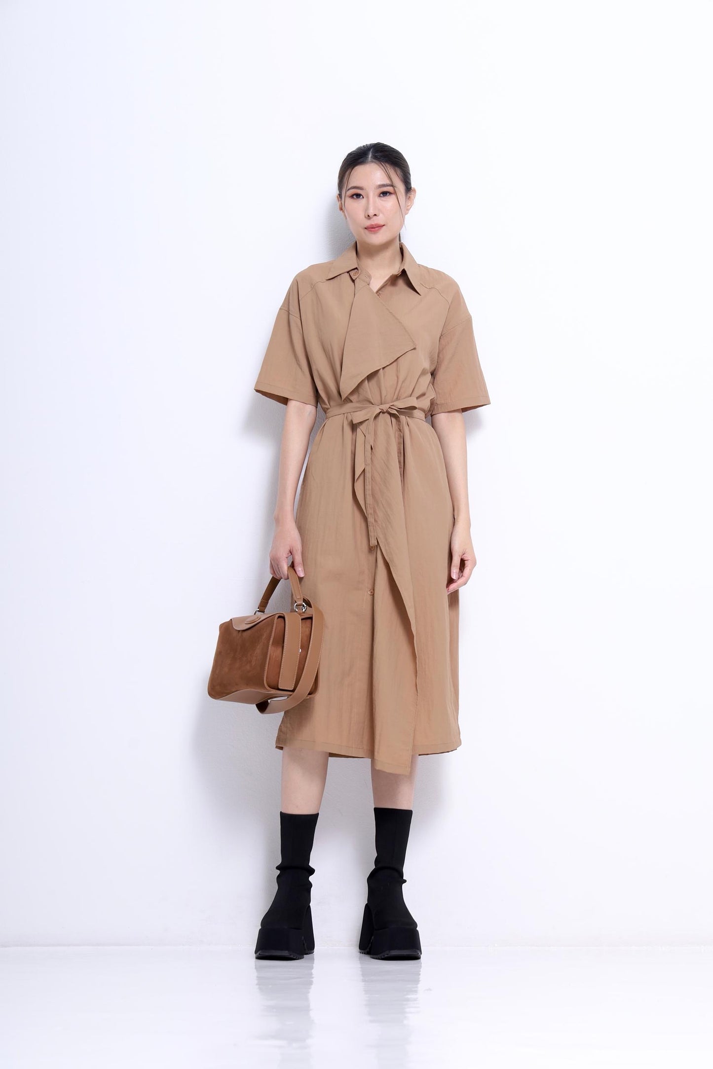 Jaime Oversized Trench Shirt Dress