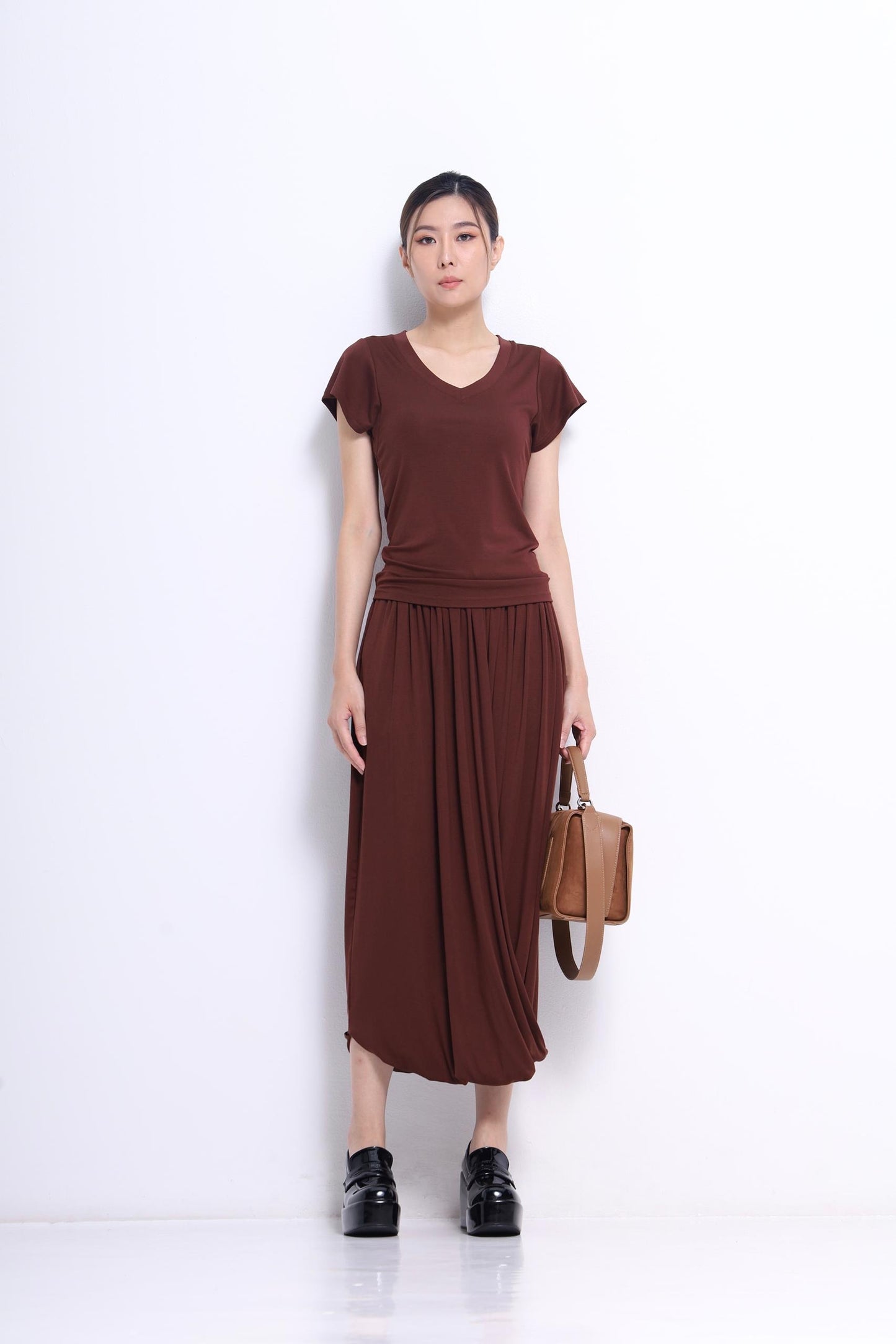 Jay Asymmetrical V-neck Tee