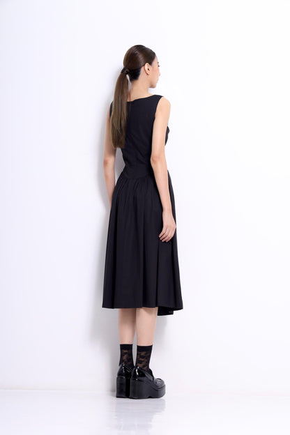 Rella Drop Waist A-line Dress