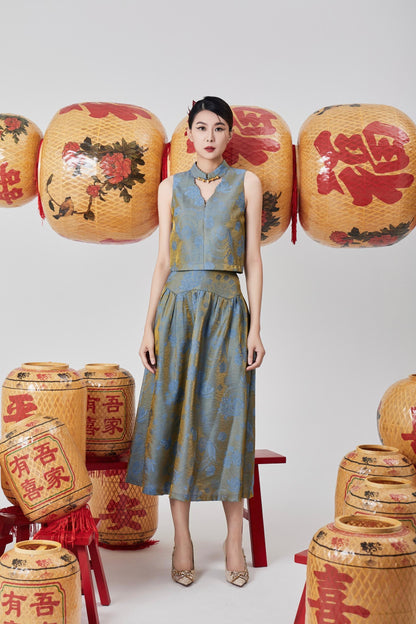 Huan Orient A-line Skirt