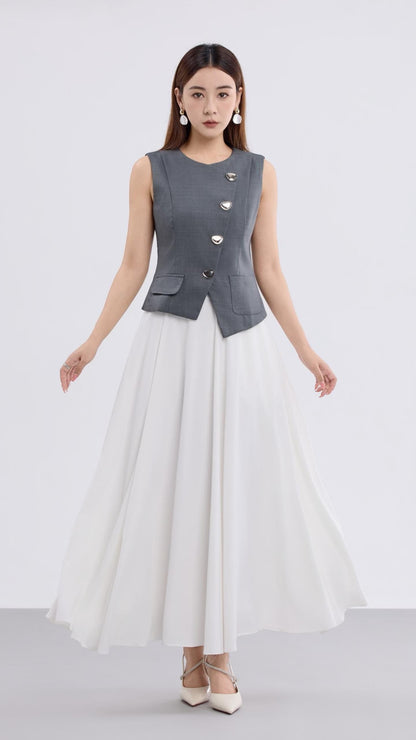 Autelia Button Down Tailored Vest