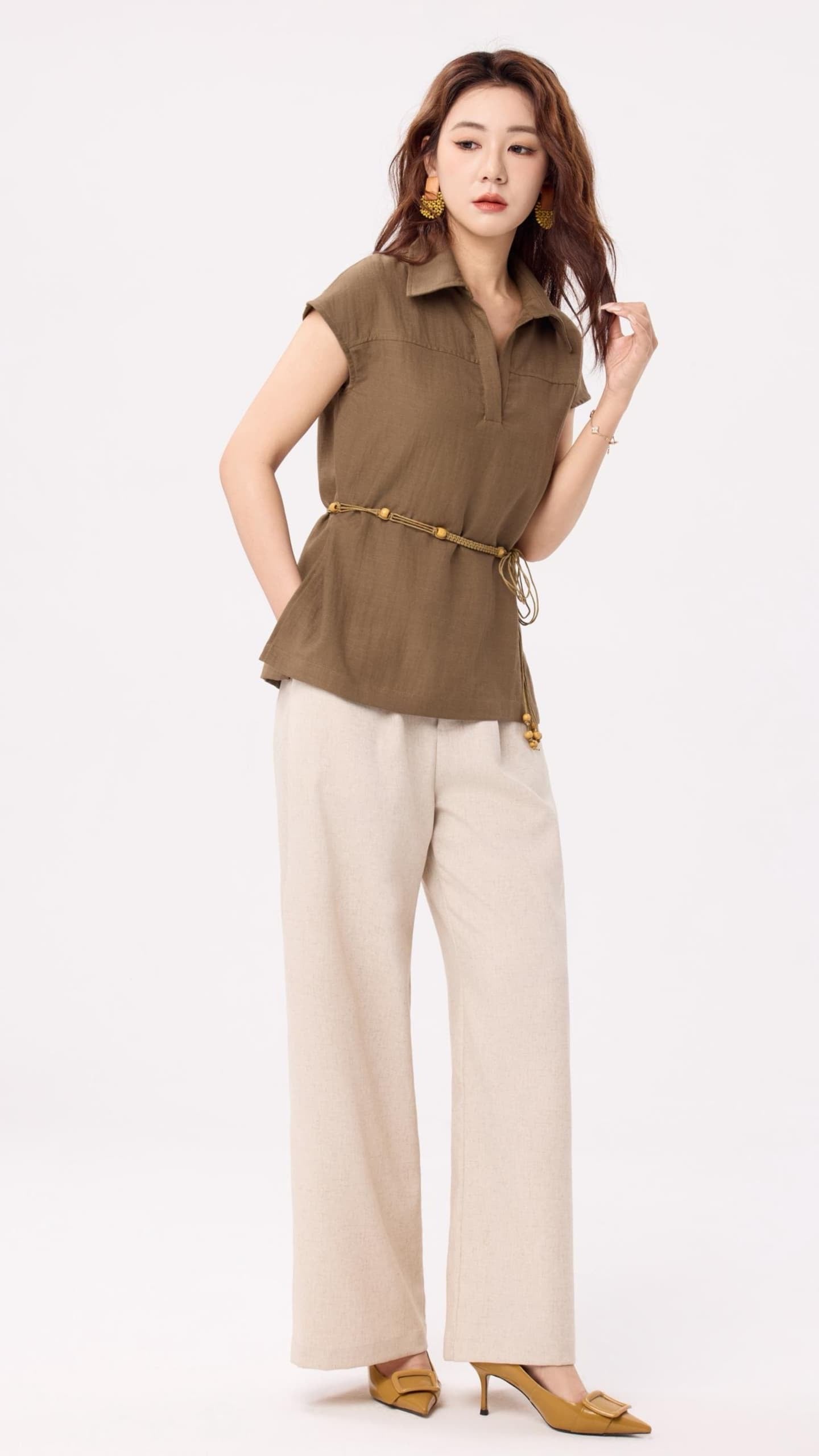 Ziri Linen Wide Legged Pants
