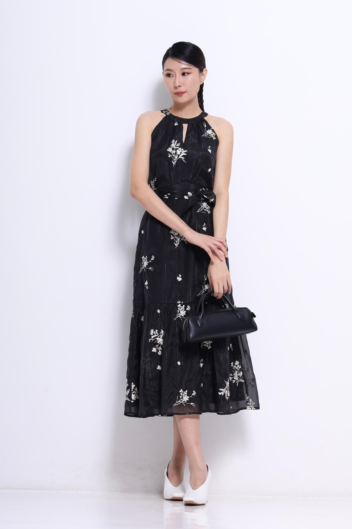 Mona Cut In Printed Dress