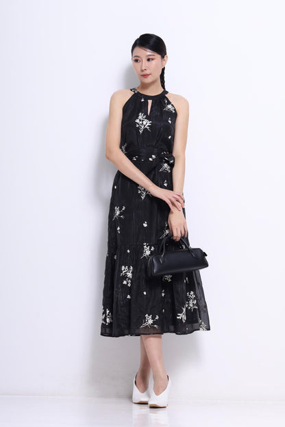 Mona Cut In Printed Dress