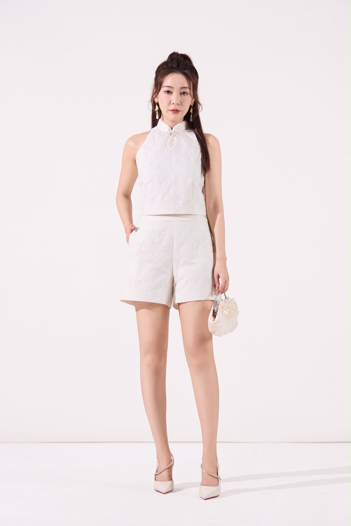 Lin Oriental Jacquard Shorts