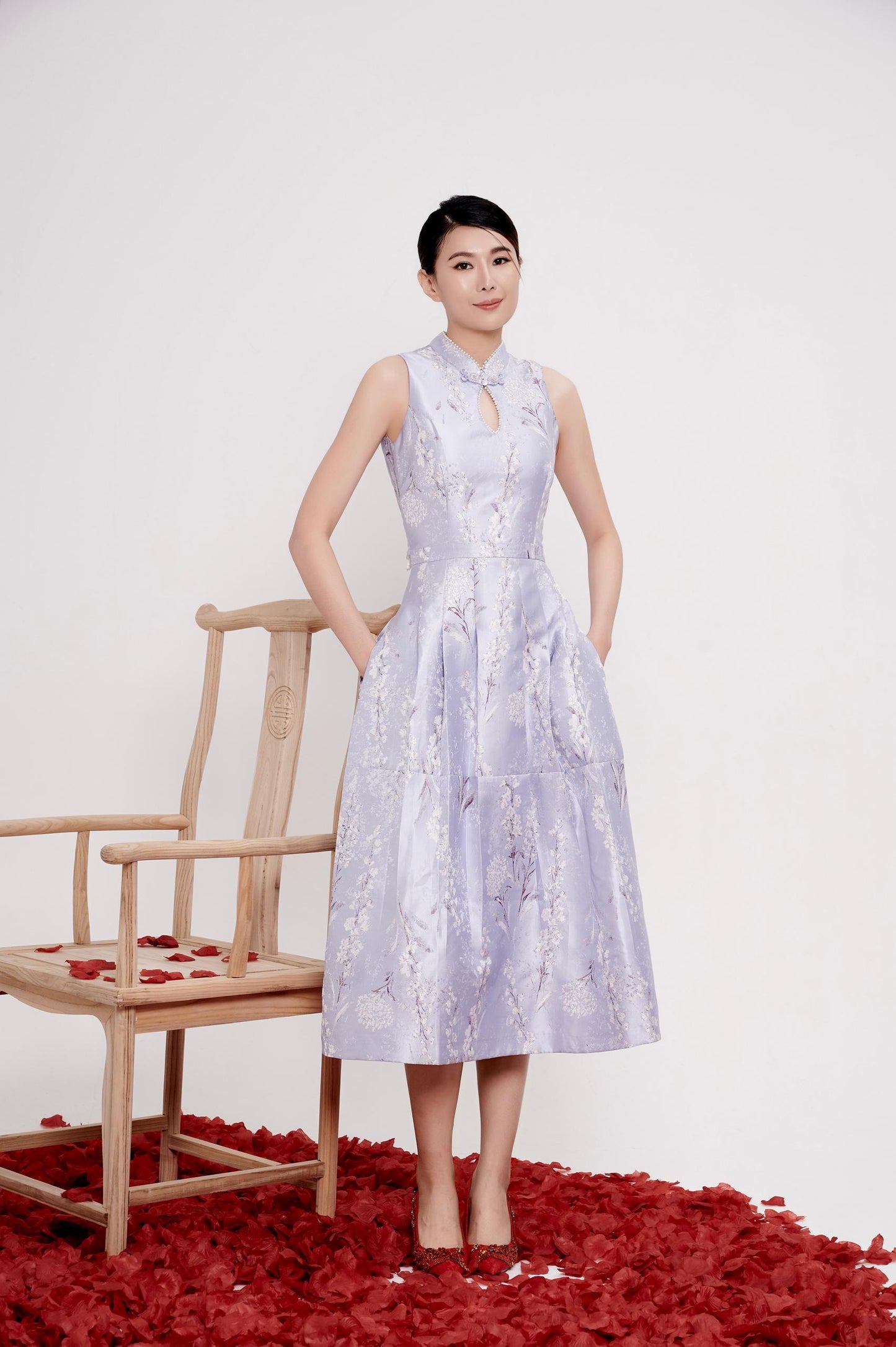Zhen Orient Crystal Qipao Dress