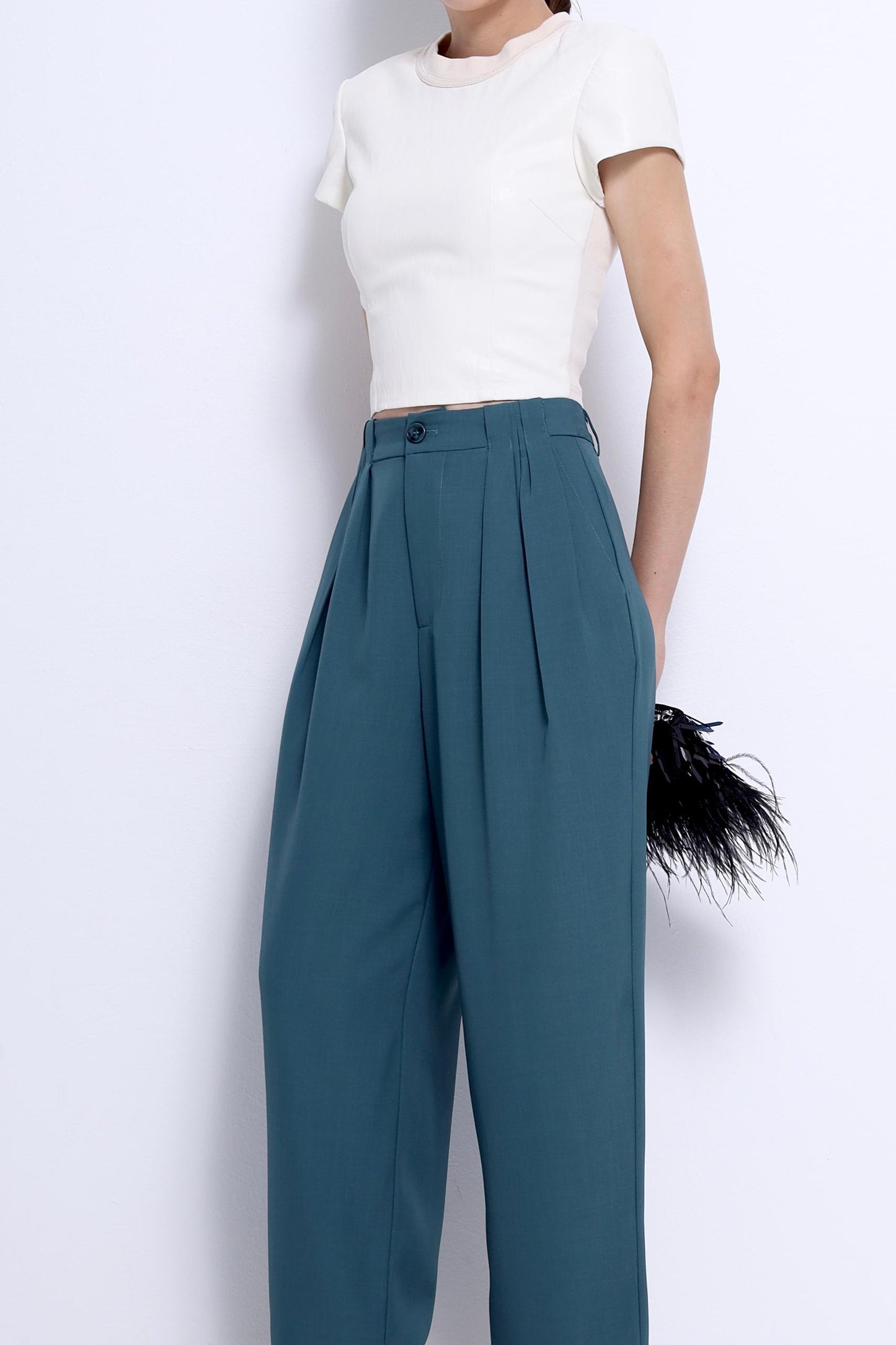 Olivia Faux Leather Top