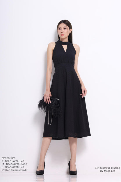 Aiko Cutout Embroidered Dress