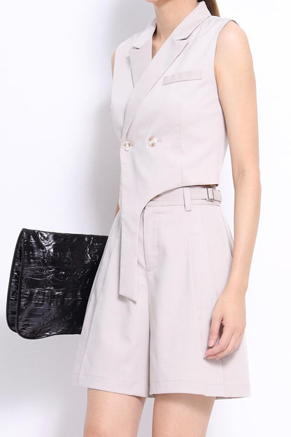 Opal Cropped Tailor Vest