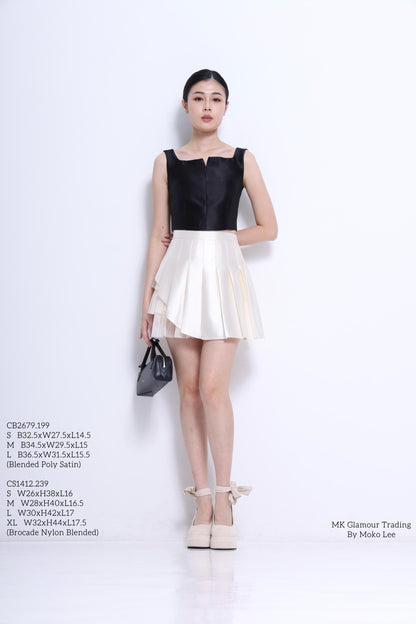 Venice Square Neck Satin Top
