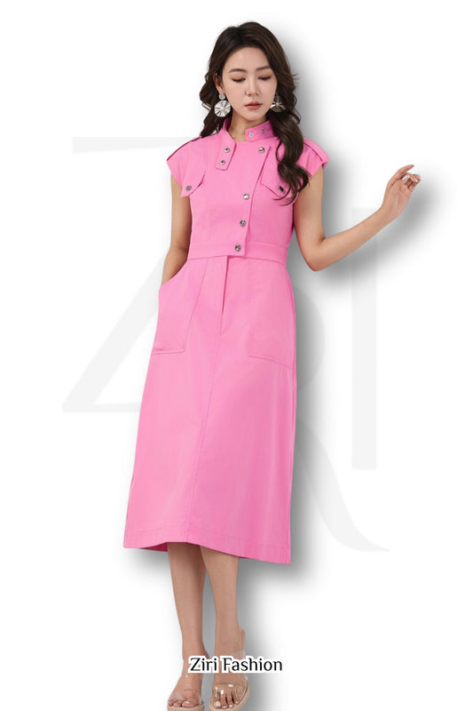 Ziri Trench Midi Dress