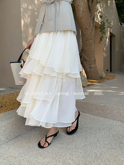 Gina Asymmetrical Layered Skirt